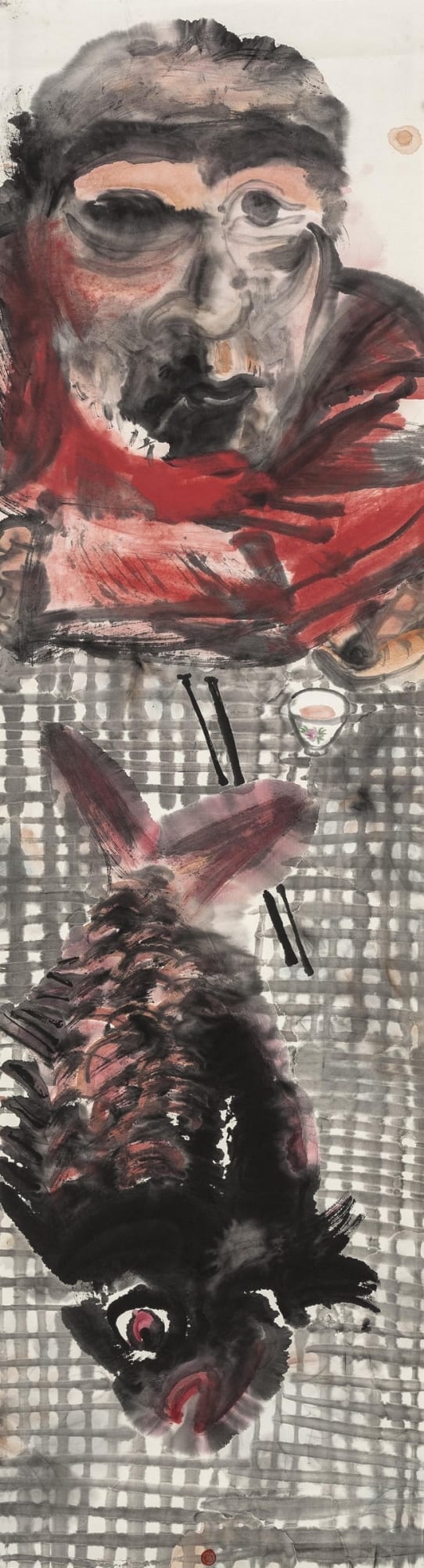 Li Jin 李津, Eaters Series: Fish-Eater 饕客系列：吃鱼, 1995